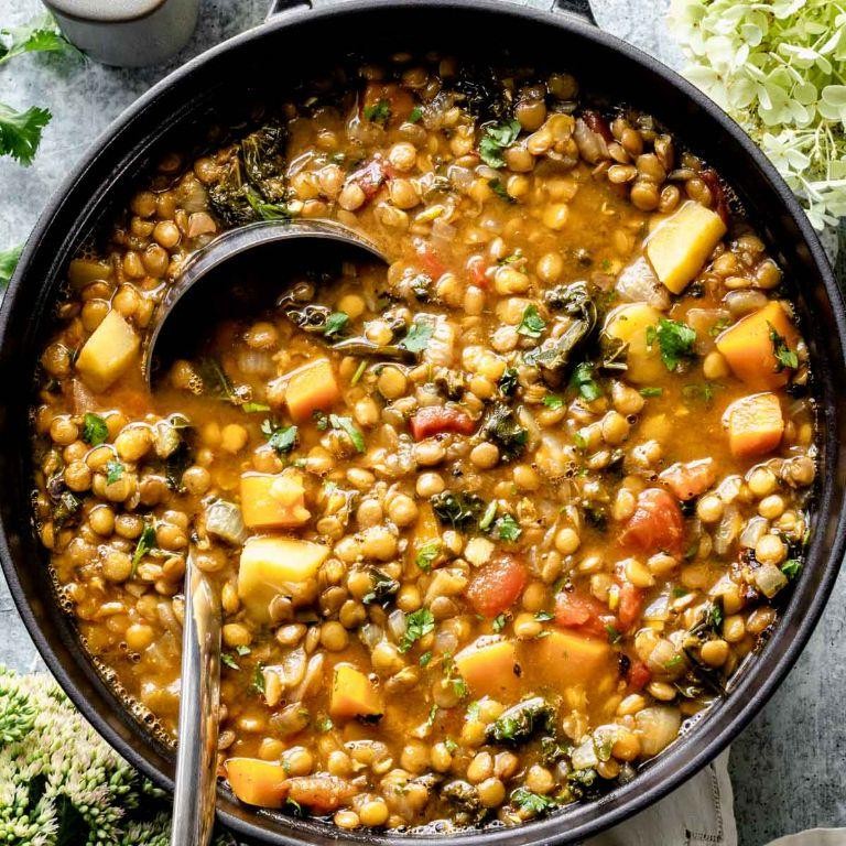 Lentil Soup with Seasonal Vegetables
