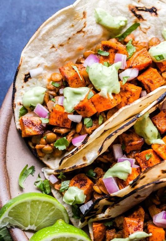 Lentil and Sweet Potato Tacos