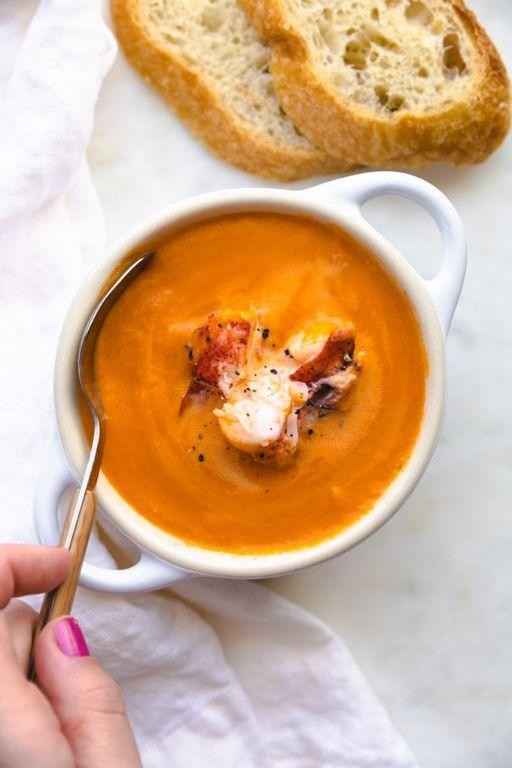 Light and Healthy Lobster Bisque