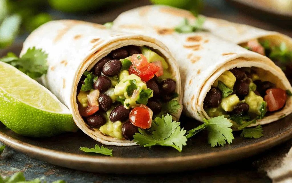 Lima Bean and Avocado Wrap