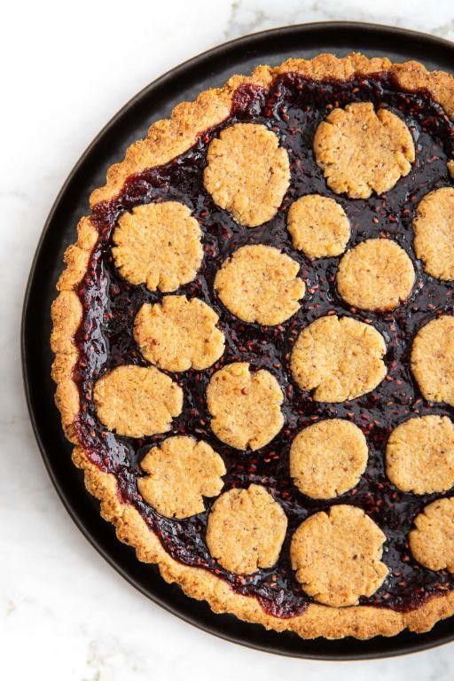 Linzertorte with Blackberry Jam
