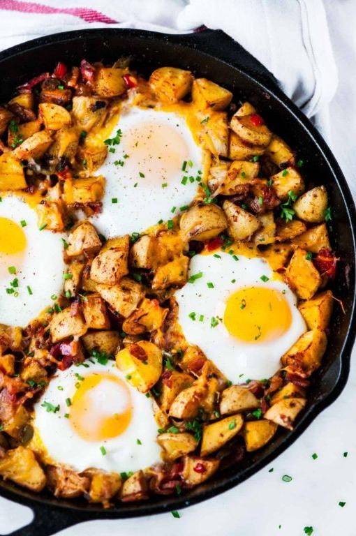 Little Potato Hash with Eggs