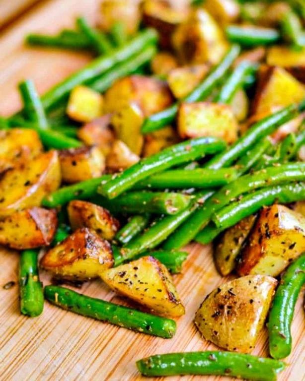 Little Potato and Green Bean Stir Fry