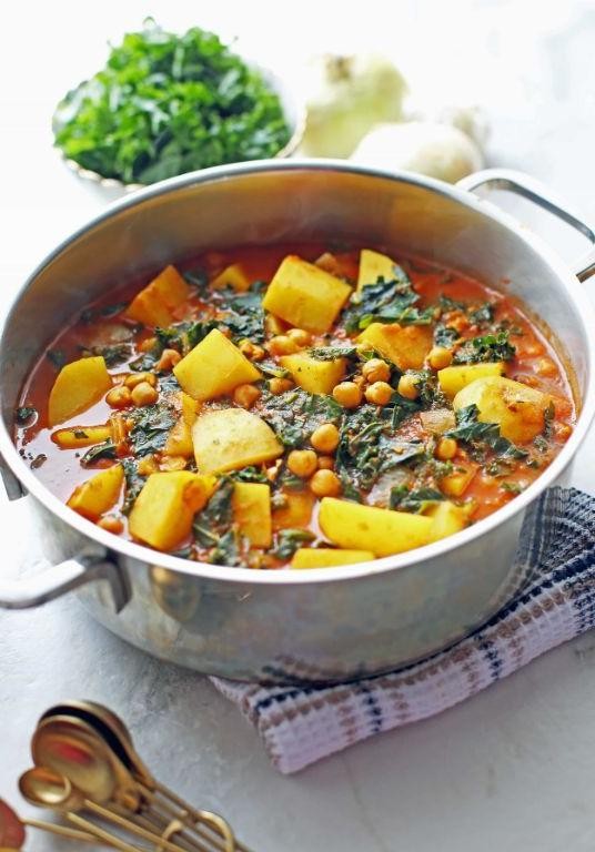 Little Potato and Kale Curry