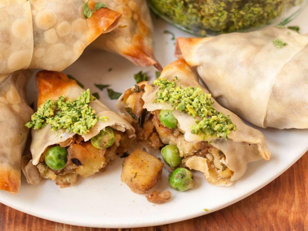 Little Potato and Pea Samosas
