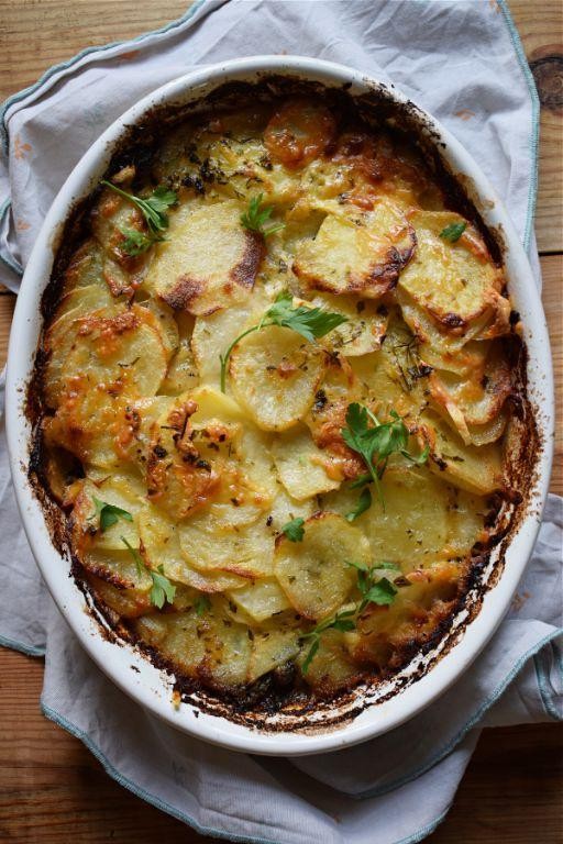 Little Potato and Spinach Gratin
