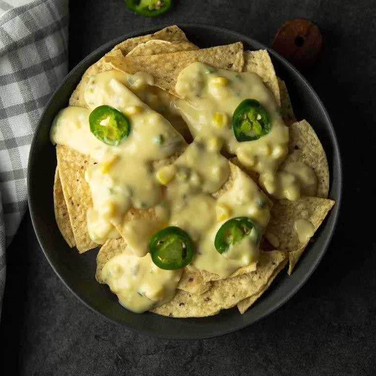 Llama Nachos with Cheese and Jalapenos
