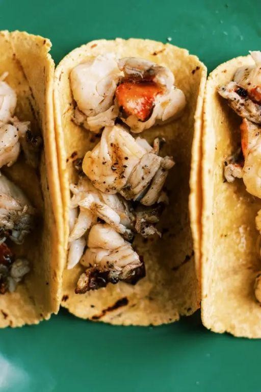 Lobster Tacos with Garlic Butter