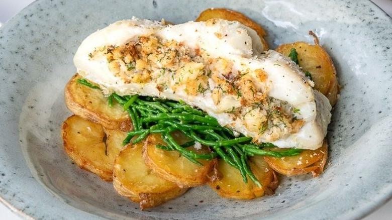 Lobster and Brie Stuffed Haddock