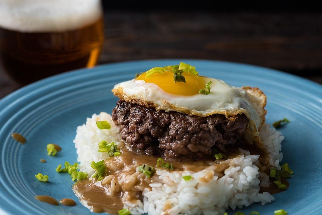 Loco Moco with Garlic Rice