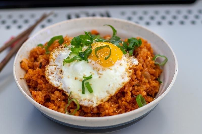 Loco Moco with Kimchi and Gochujang