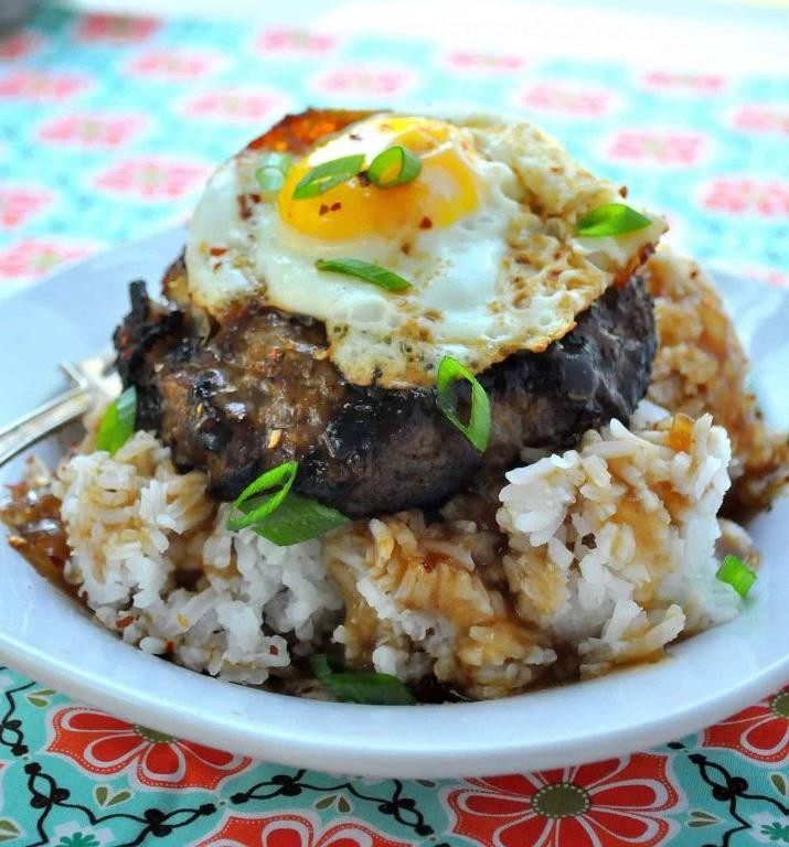 Loco Moco with Teriyaki Sauce