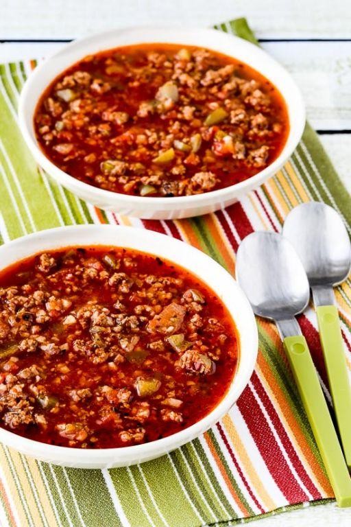 Low Carb Stuffed Pepper Soup
