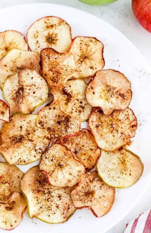 Low Sugar Air Fryer Apple Chips