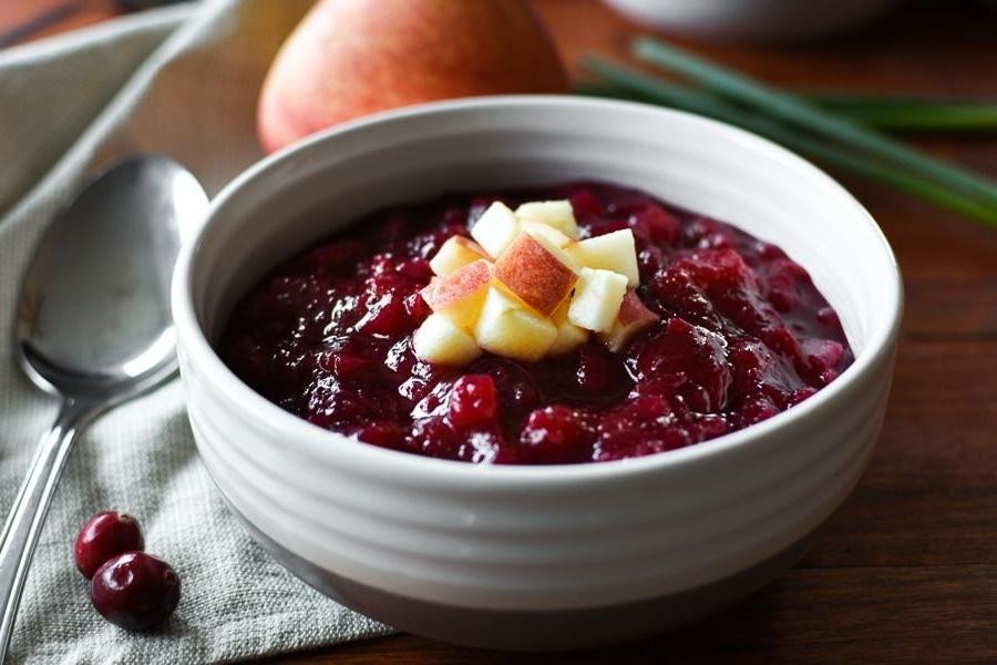 Low Sugar Cranberry Apple Sauce