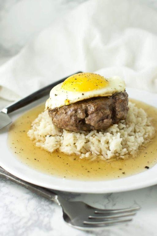 Low-Carb Loco Moco with Cauliflower Rice