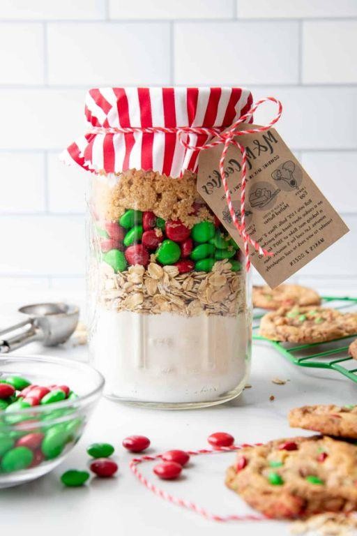M&M Cookies in a Jar