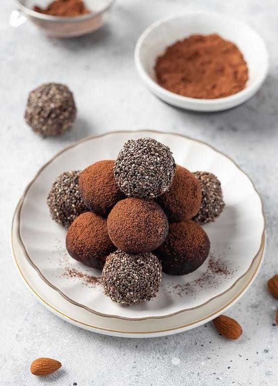 Maca Powder Chocolate Truffles