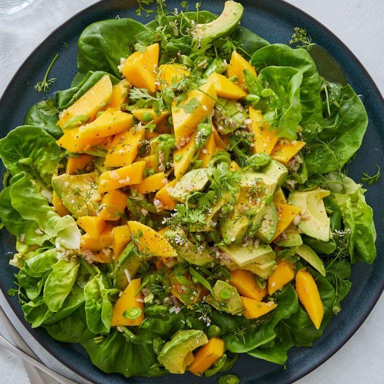 Mango Avocado Salad with Lime Dressing