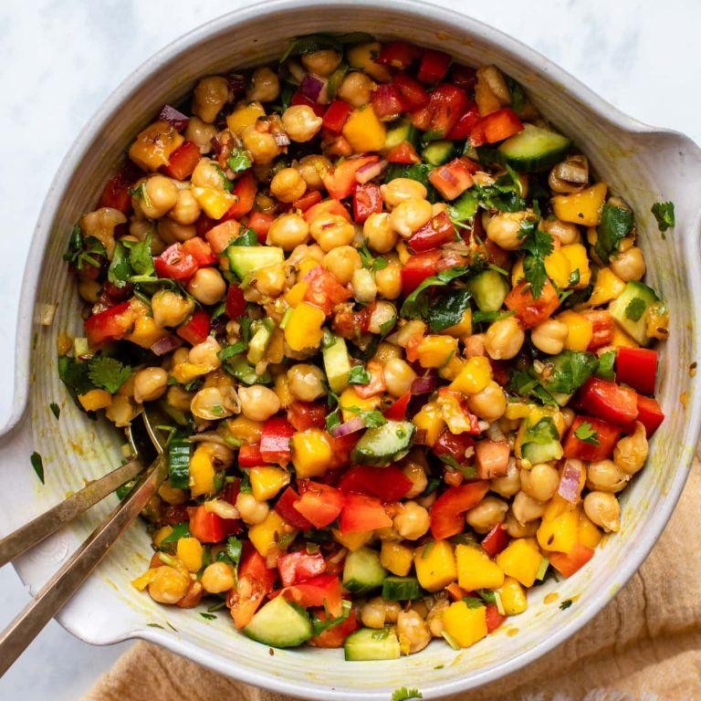 Mango and Chickpea Salad with Cumin Dressing