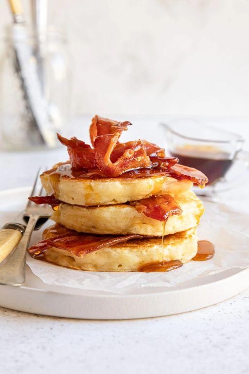 Maple Bacon Buttermilk Pancakes