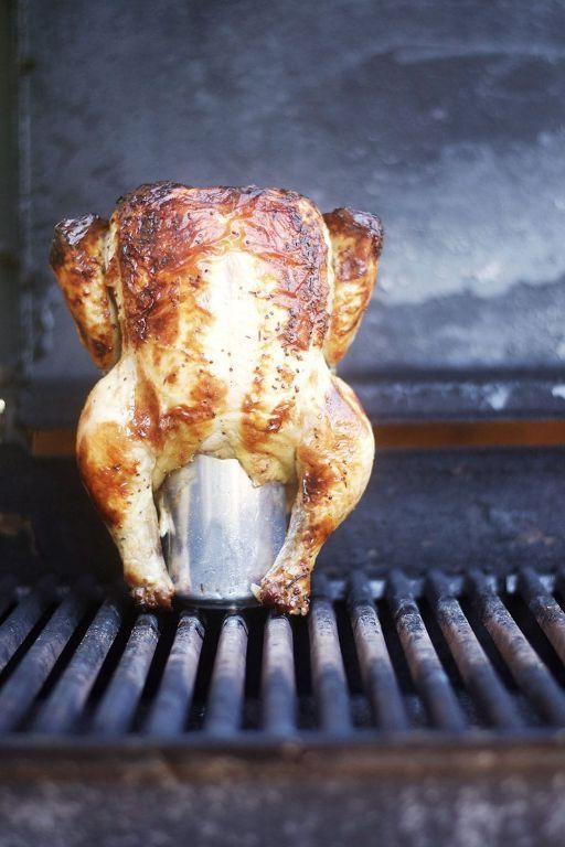 Maple Bourbon Beer Can Chicken