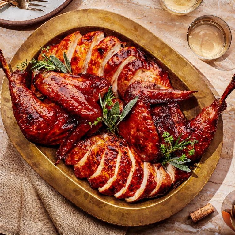 Maple Glazed Smoked Turkey