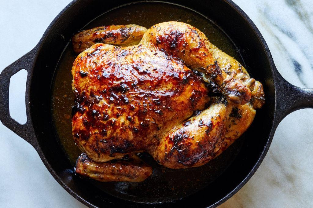 Maple Glazed Whole Baked Chicken