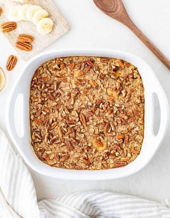 Maple Pecan Baked Oats