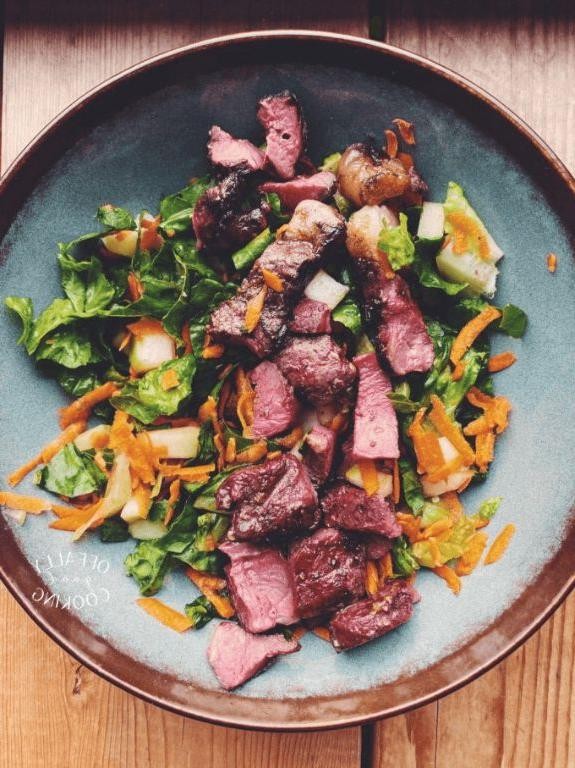 Marinated Beef Heart Salad