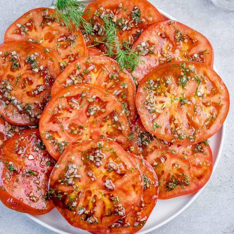 Marinated Sliced Tomatoes