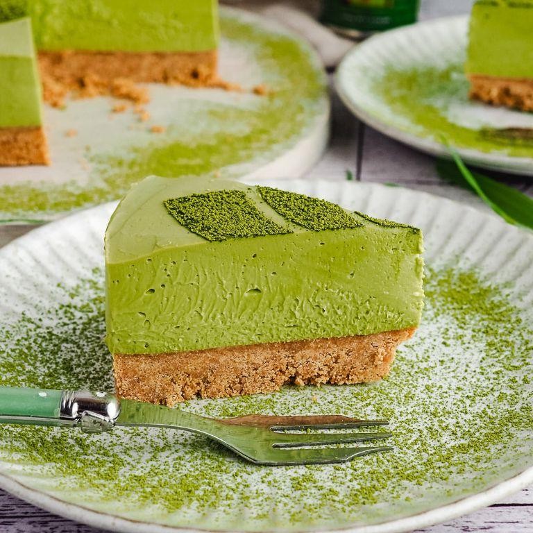 Matcha Green Tea Cheesecake Pudding