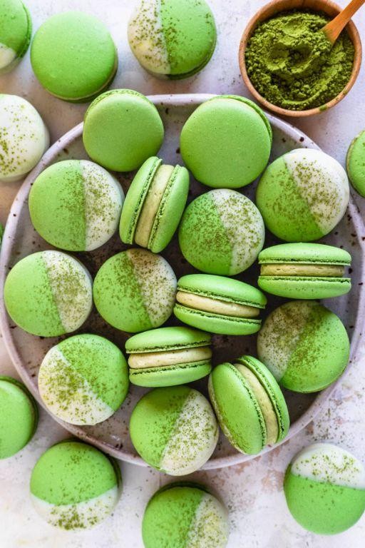 Matcha Green Tea Macaroons