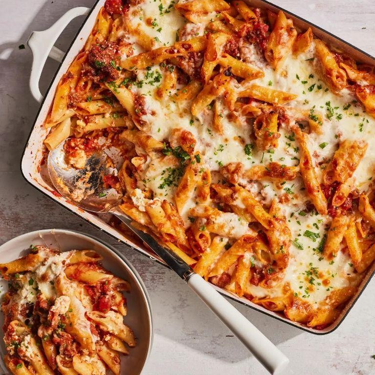 Meat Lovers Baked Mostaccioli