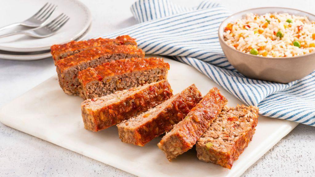 Meatloaf Fried Rice with Vegetables