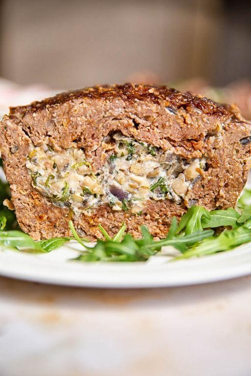 Meatloaf Stuffed Mushrooms