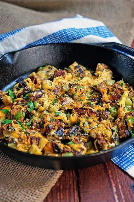 Meatloaf and Cheese Omelette