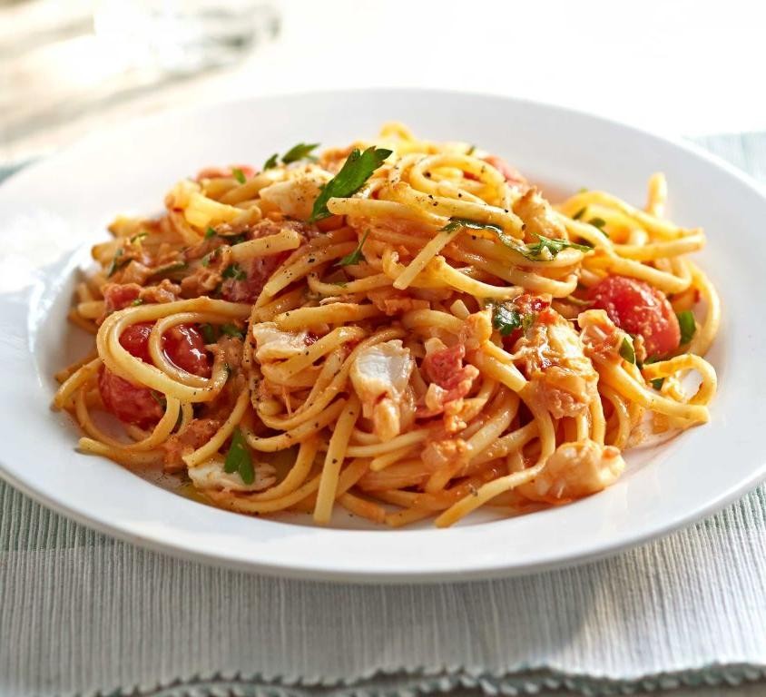 Mediterranean Chilli Crab Pasta