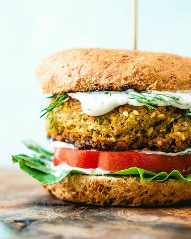 Mediterranean Falafel Veggie Burger