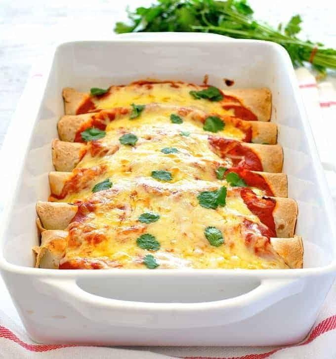 Mexican Pork Loin Enchiladas