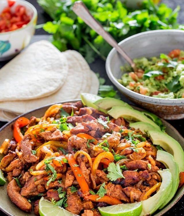 Mexican Pork Loin Fajitas