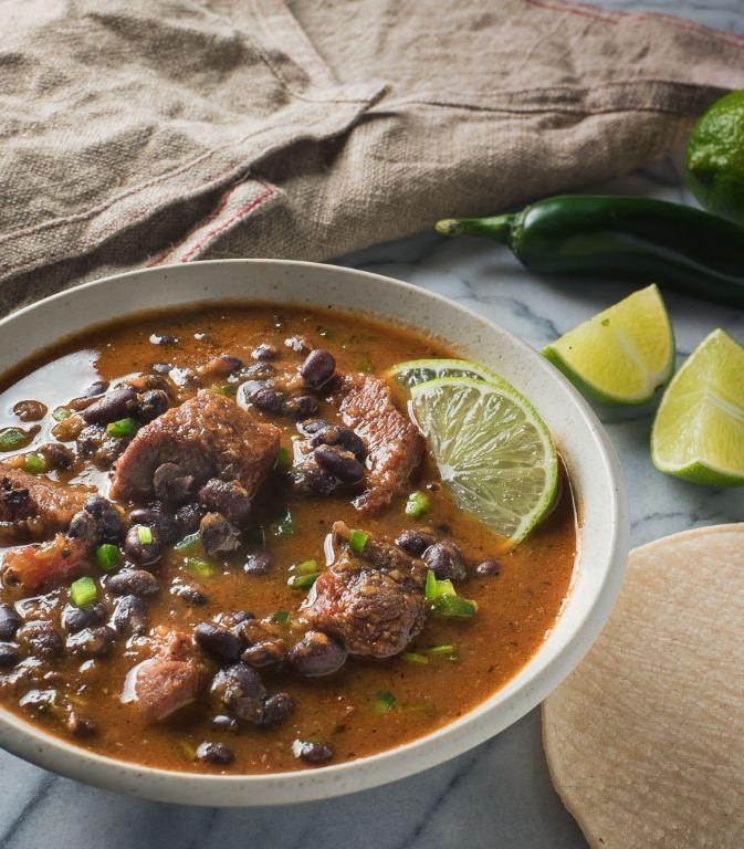 Mexican Pork Loin and Black Bean Stew