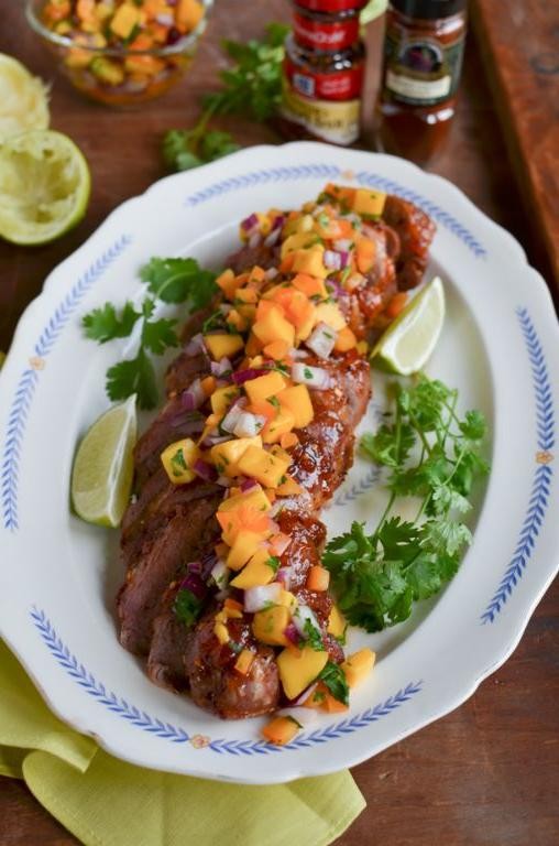 Mexican Pork Loin with Mango Salsa