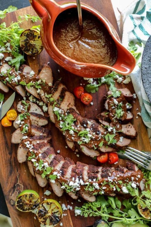 Mexican Pork Loin with Mole Sauce
