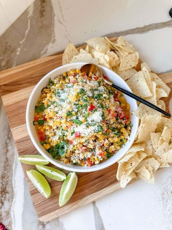 Mexican Street Corn Cottage Cheese Dip