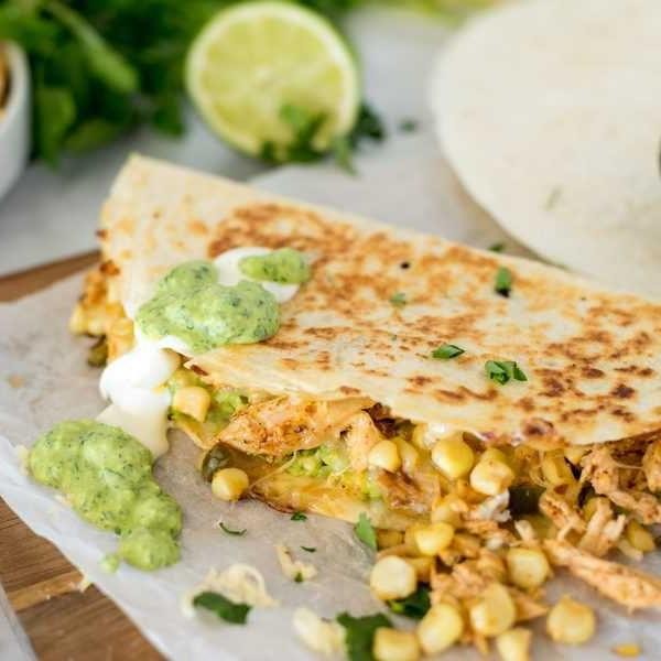 Mexican Street Corn Quesadillas