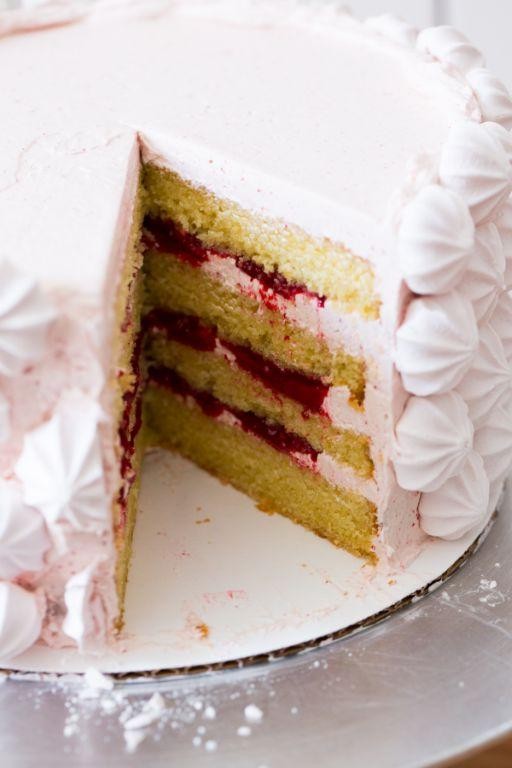 Meyers Lemon Raspberry Cake
