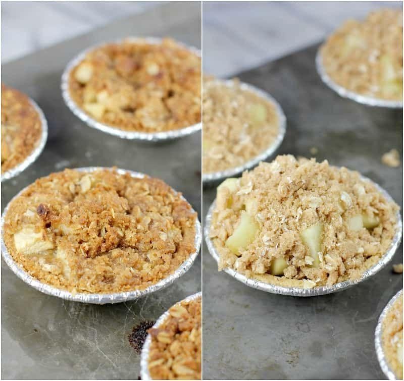 Mini Graham Cracker Crust Apple Pies