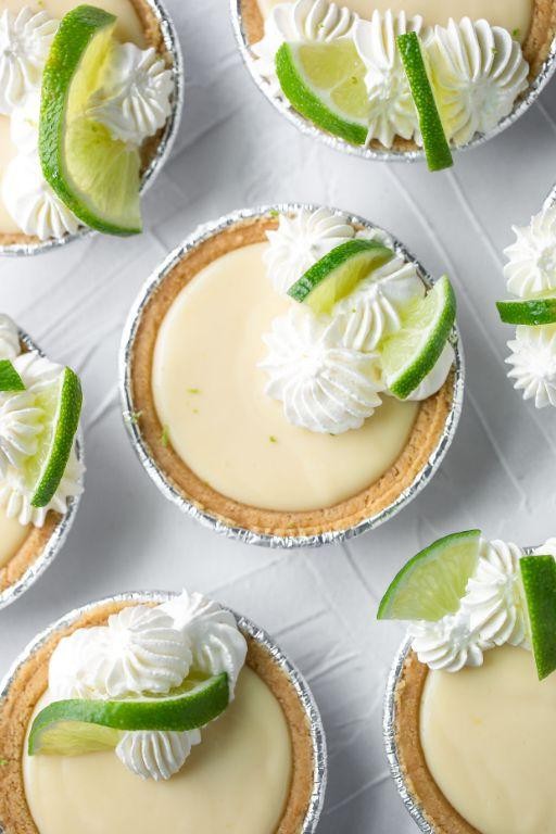 Mini Graham Cracker Crust Key Lime Pies