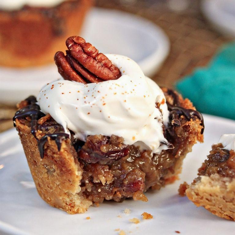 Mini Graham Cracker Crust Pecan Pies